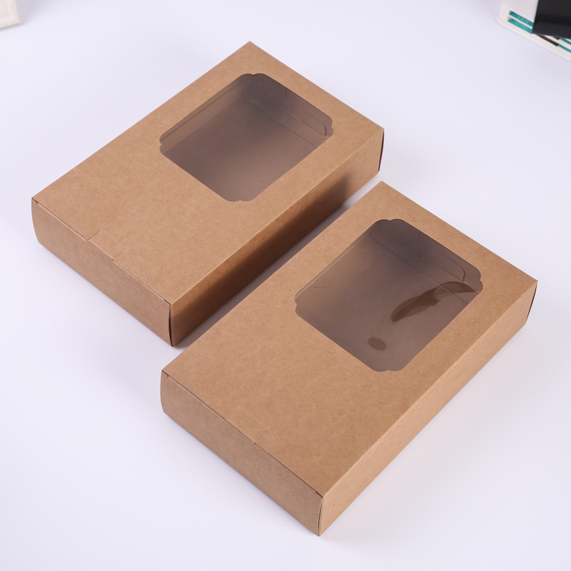 Custom Kraft Box With Clear Window