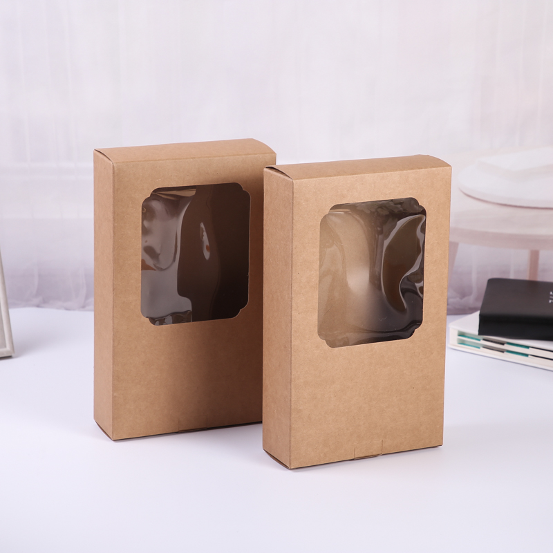 Custom Kraft Box With Clear Window