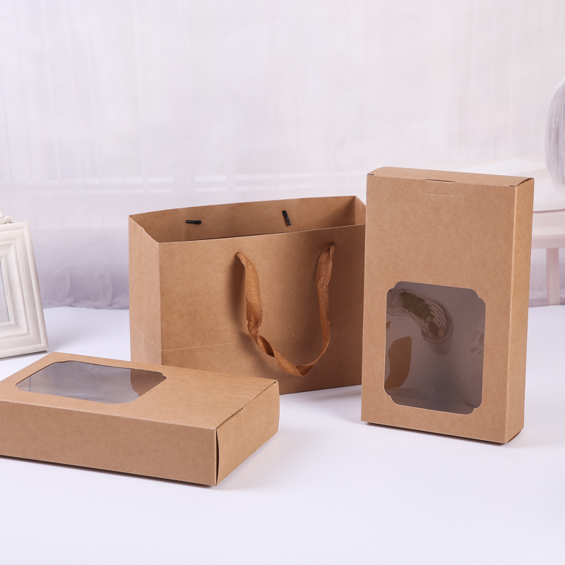 Custom Kraft Box With Clear Window